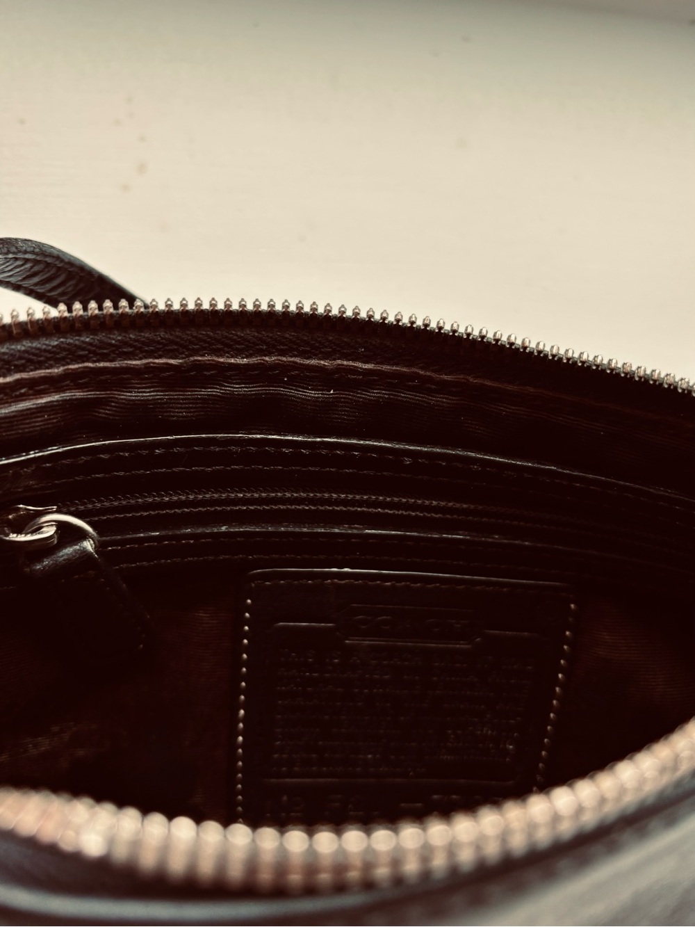 COACH Vintage Hamptons Y2K Black Leather Mini Demi Bag #7785 - Picture 8 of 13